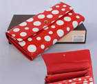 Louis Vuitton Monogram Vernis Dots Sarah Wallets M61734 Red