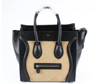 Celine Luggage Bags Jumbo in Suede Black Apricot 98170