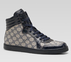 hi-top lace-up sneaker with interlocking G detail 243827 FN0Q0 4073