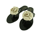 Chanel Patent Calfskin Slippers Silver CSL002