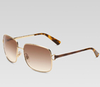 medium rectangle sunglasses with horsebit detail a