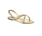 CATCH ME!SANDAL IN METALLIC GOAT LEATHER XQCS2AMG