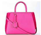 2Jours Saffiiano Leather Horsehair Tote Bag F001 Peach F001