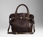 LARGE GRAINY LEATHER TOTE 38012151