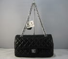 Chanel Black color with Silver chain