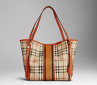 SMALL CANVAS CHECK TOTE 37994251