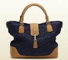 gucc 'santa monica' large tote with embossed gucci trademark