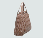 Miu Miu Matelasse Nappa Leather Tote Bags 90281 Khaki 90281