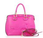 2012 Hermes New Leather Medium Shoulder Bag 0322 rose red with gold metal 0322