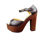Chanel Black Leather Peep-toe Pumps 004