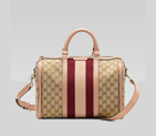 'vintage web' medium boston bag with web detail 247205 FWCZG 9795