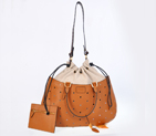The Fendi Euronext Cross pattern leather satchel F8098