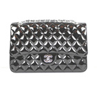 Chanel Patent Cow Leather handbags 1113 Black 1113