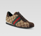 'icon' lace-up sneakers with signature web 117706 F40TO 8487