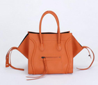 Celine Luggage Phantom Square Bags Ferrari Leather 80066 Orange