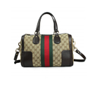 'seventies' medium boston bag with signature web 271623 FZ61W 2056