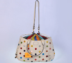 Fendi Borsa Multi-Color Studded Satchel F8099L