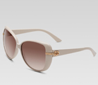 medium round frame sunglasses with GG detail on te