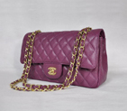 Chanel Classic 2.55 Quilted Flap Bag 1112 Purple with Gold Hardware