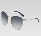 large round frame sunglasses with gucci logo and s