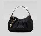 'sukey' medium hobo with pleat detail, detachable 232955 FAFXG 1000