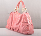 Miu Miu Tote Snake Veins Handbags 90302 Watermelon Red 90302