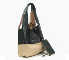 Celine New Lambskin Handbags 8823 Apricot Black