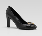 'ride' mid heel pump with double G ornament 270211 A8800 1000