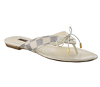PALM BEACH THONG IN DAMIER AZUR CANVAS XSXT1ADA