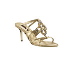 LOOK AT ME ! MULE IN METALLIC CALF LEATHER XQNH2GMC