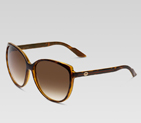 medium cat eye frame sunglasses with GG detail and