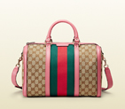 vintage web original GG canvas boston bag 247205 KH1QX 8969